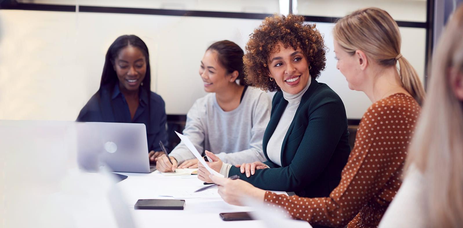 four females in office